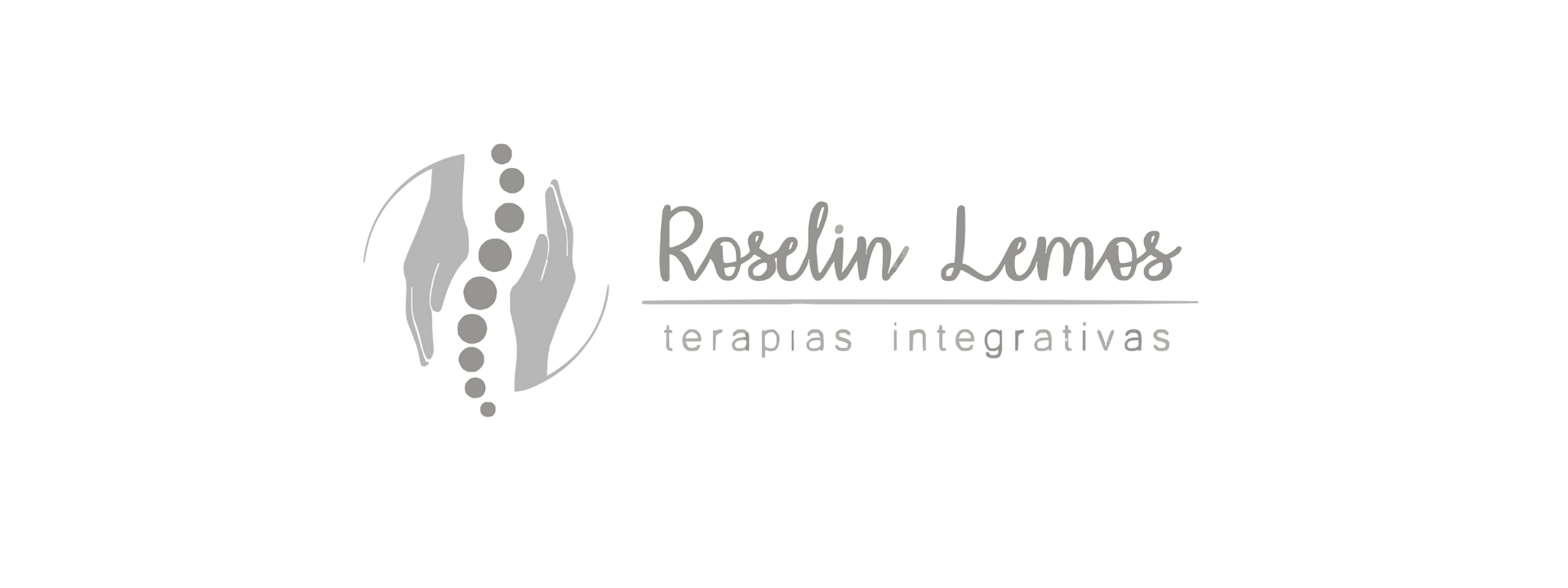 Logo Curar — Roselin Lemos (versão branca)